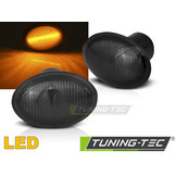 Zijkant knipperlichten geschikt voor Fiat 500 07-, Ford KA 08-, Lancia Ypsilon 04- smoke LED