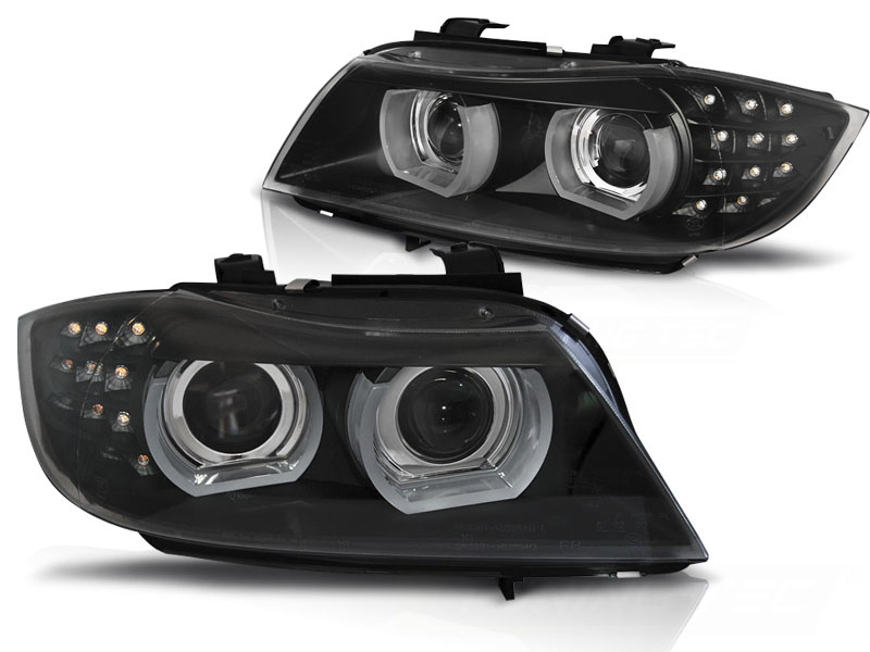 Koplampen Xenon geschikt voor BMW E90/E91 09-11 zwart