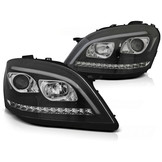 Koplampen met parkeerlicht geschikt voor Mercedes W164 ML M-Klasse 05-07 - zwart