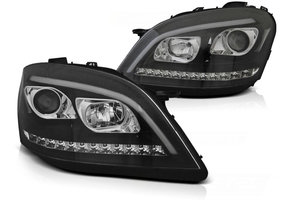 Koplampen met parkeerlicht geschikt voor Mercedes W164 ML M-Klasse 05-07 - zwart