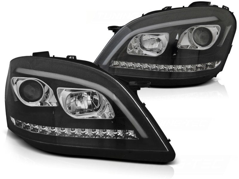 Koplampen met parkeerlicht geschikt voor Mercedes W164 ML M-Klasse 05-07 - zwart