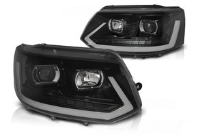 Koplampen dagrijlicht geschikt voor VW T5 2010-2015 zwart