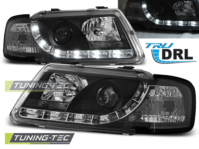 Koplampen dagrijlicht zwart geschikt voor Audi A3 8L 08-96-08-00