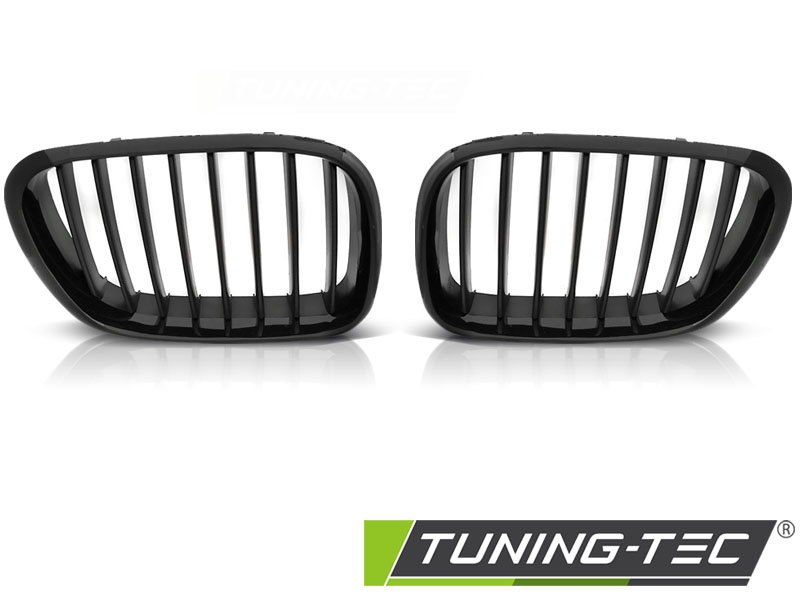 Grill geschikt voor BMW X5 E53 09.99-10.03 glanzend zwart-zwart frame