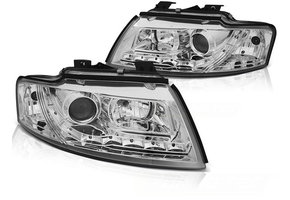 Koplampen met parkeerlicht chroom geschikt voor Audi A4 B6 Cabrio 02-06