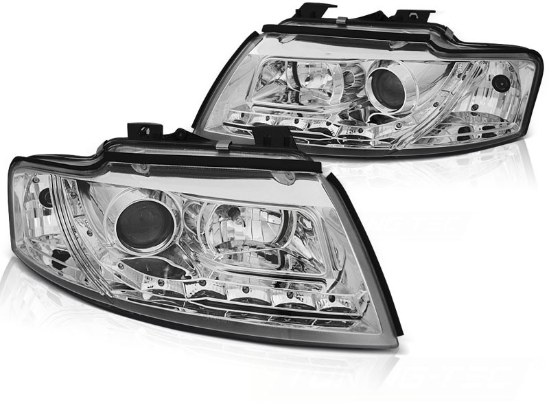 Koplampen met parkeerlicht chroom geschikt voor Audi A4 B6 Cabrio 02-06