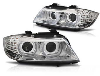 Koplampen Xenon geschikt voor BMW E90/E91 09-11 Angel Eyes chroom