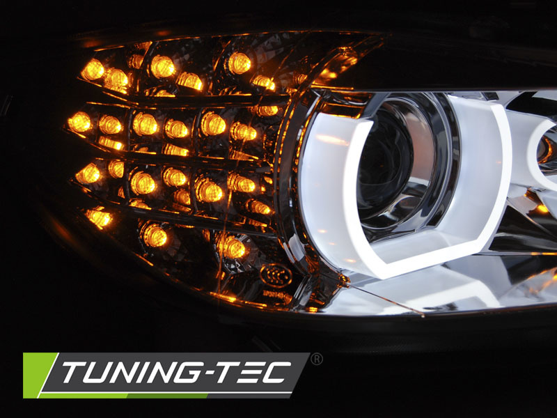Koplampen Xenon geschikt voor BMW E90/E91 09-11 Angel Eyes chroom