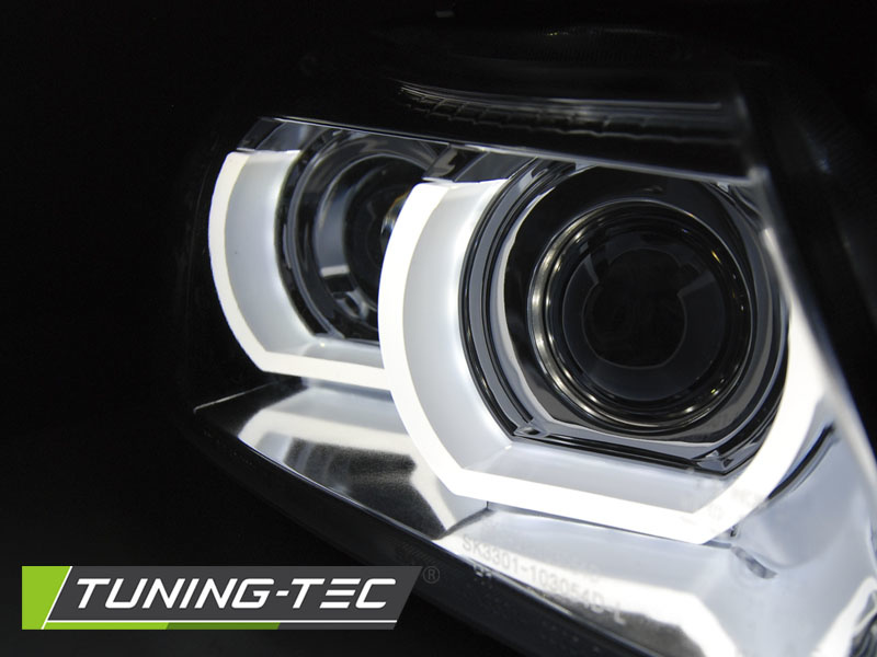 Koplampen Xenon geschikt voor BMW E90/E91 09-11 Angel Eyes chroom