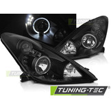 Koplampen dual halo rims geschikt voor Toyota Celica T230 99-05 Angel Eyes zwart