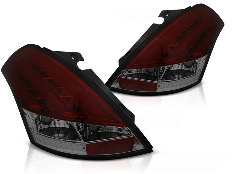 Achterlichten geschikt voor Suzuki Swift V 10-17 rood smoke