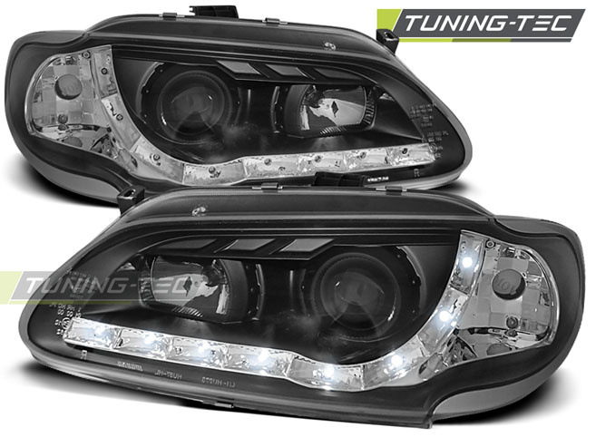 Koplampen met parkeerlicht geschikt voor Renault Megane/Scenic 96-02.99 zwart