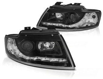 Koplampen met parkeerlicht geschikt voor Audi A4 B6 Cabrio 02-06 – zwart