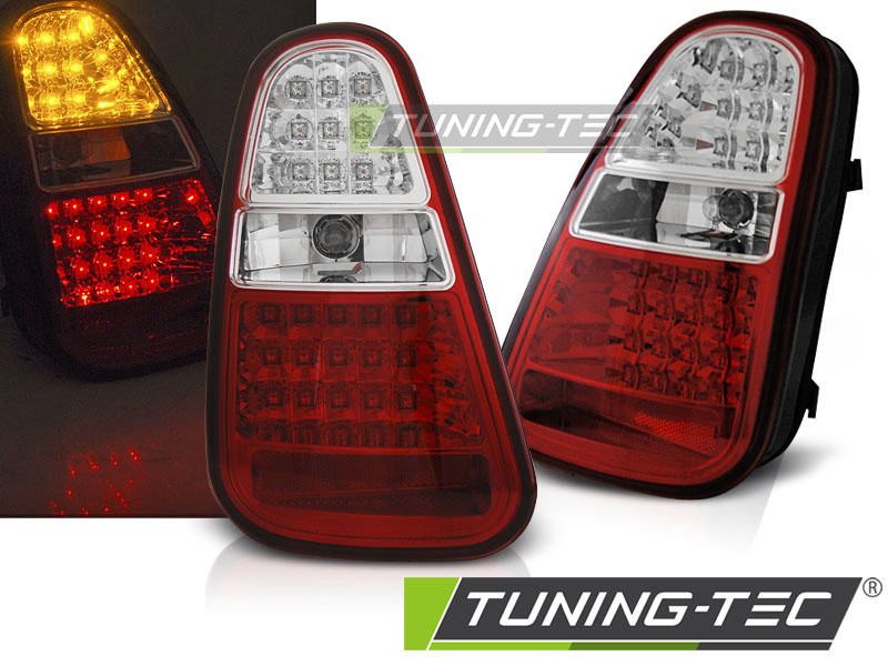 Achterlichten geschikt voor Mini Cooper R50/R52/R53 04-06 rood wit