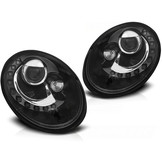 Koplampen met parkeerlicht geschikt voor VW New Beetle 06-12 zwart