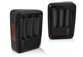 Achterlichten geschikt voor Chrysler Jeep Wrangler JK 07-18 smoke zwart