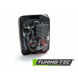 Achterlichten geschikt voor Chrysler Jeep Wrangler JK 07-18 smoke zwart