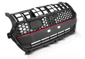 Grill geschikt voor Suzuki Swift VI vanaf 2017 zwart rode lijn sport stijl