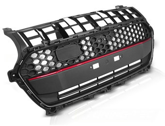 Grill geschikt voor Suzuki Swift VI vanaf 2017 zwart rode lijn sport stijl