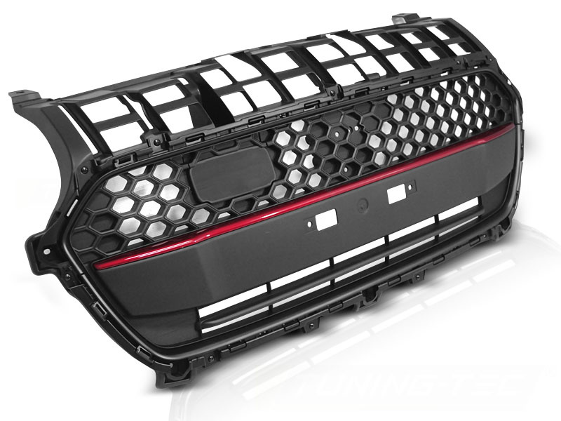 Grill geschikt voor Suzuki Swift VI vanaf 2017 zwart rode lijn sport stijl