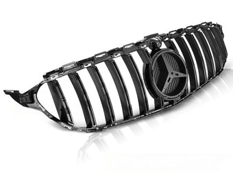 Grill geschikt voor Mercedes W205 14-18 sport glanzend zwart