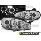 Koplampen dual halo rims geschikt voor Mazda MX5 01-05 Angel Eyes chroom