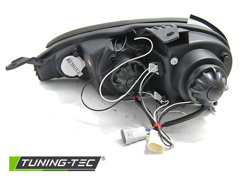 Koplampen dual halo rims geschikt voor Mazda MX5 01-05 Angel Eyes chroom