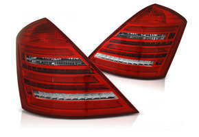 Achterlichten geschikt voor Mercedes W221 S-Klasse 05-09 rood wit W222 optieek