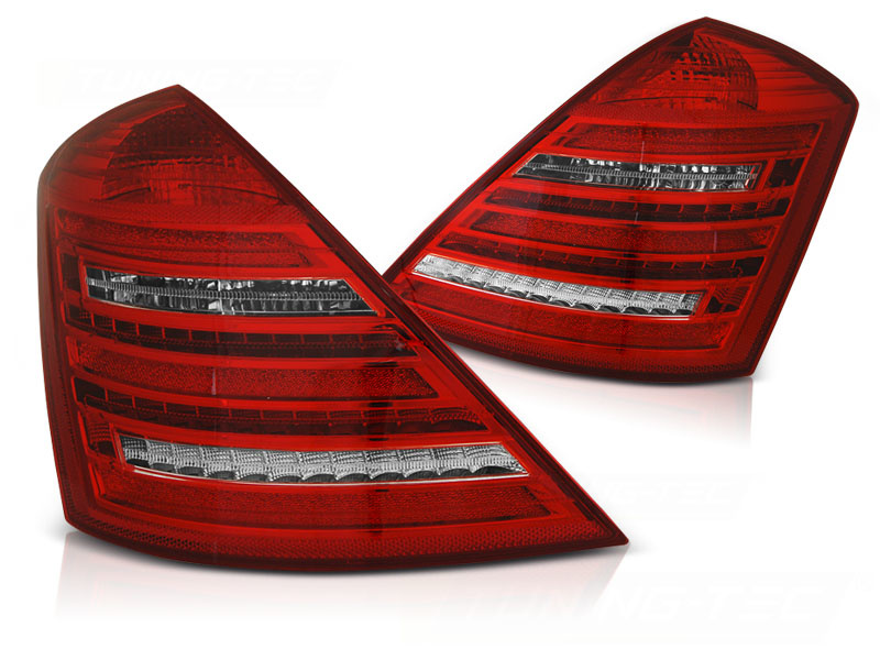 Achterlichten geschikt voor Mercedes W221 S-Klasse 05-09 rood wit W222 optieek