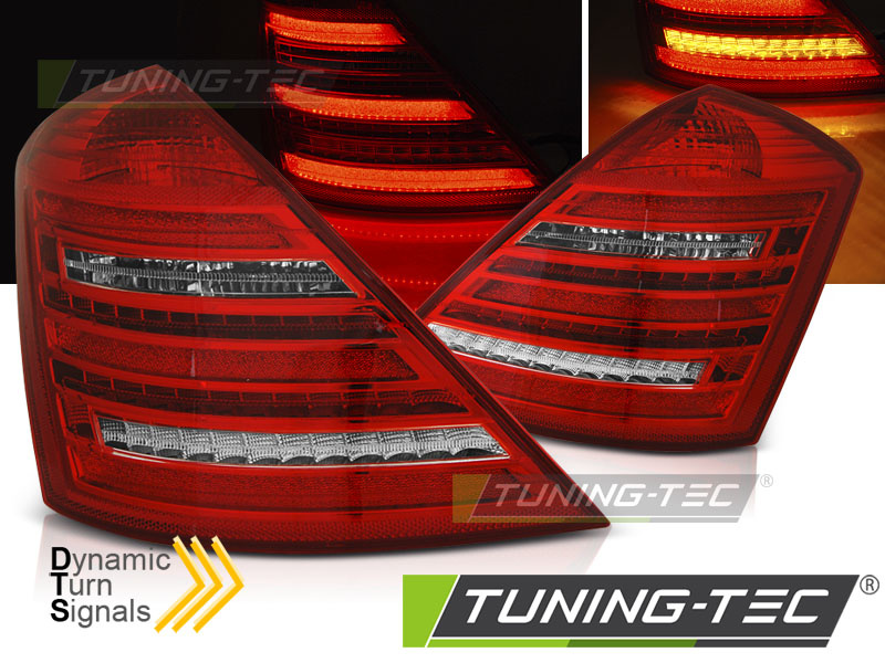 Achterlichten geschikt voor Mercedes W221 S-Klasse 05-09 rood wit W222 optieek