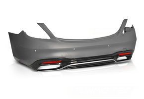 Achterbumper geschikt voor Mercedes S-Klasse W222 vanaf 2018 - sport PDC