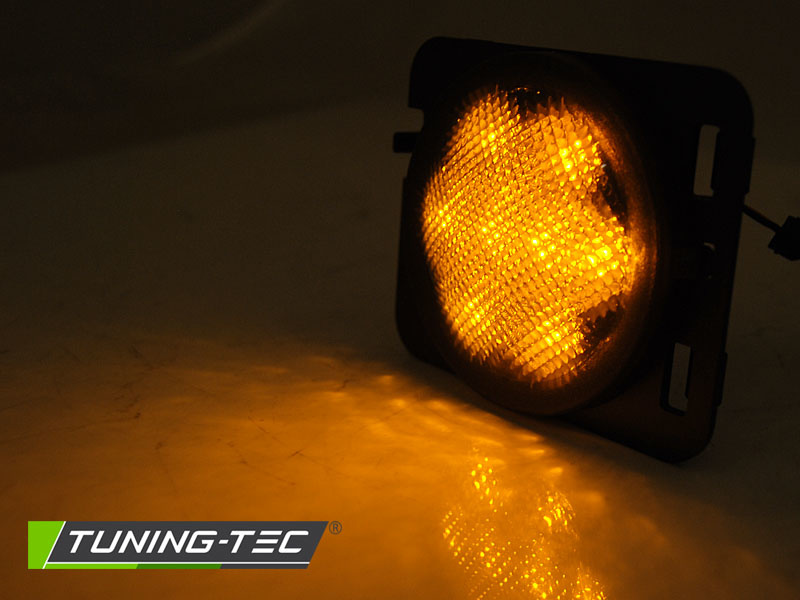 Zijkant knipperlichten geschikt voor Chrysler Jeep Wrangler JK 07-18 LED smoke