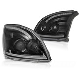 Koplampen met parkeerlicht geschikt voor Toyota Land Cruiser 120 03-09 zwart