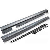 Sideskirts geschikt voor Mercedes W213 16-19 glanzend zwart