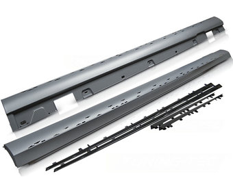 Sideskirts geschikt voor Mercedes W213 16-19 glanzend zwart