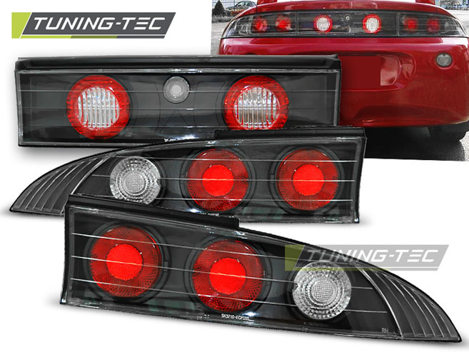 Achterlichten geschikt voor Mitsubishi Eclipse 06.95-12.98 zwart