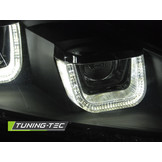 Koplampen dagrijlicht geschikt voor VW Golf 6 08-12 zwart