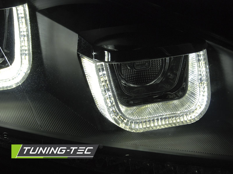 Koplampen dagrijlicht geschikt voor VW Golf 6 08-12 zwart