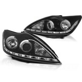 Koplampen met parkeerlicht geschikt voor Ford Focus II 02.08-10 Angel Eyes CCFL zwart