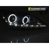 Koplampen met parkeerlicht geschikt voor Ford Focus II 02.08-10 Angel Eyes CCFL zwart