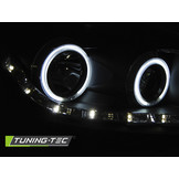 Koplampen met parkeerlicht geschikt voor Ford Focus II 02.08-10 Angel Eyes CCFL zwart