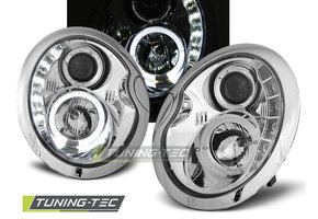 Koplampen met parkeerlicht geschikt voor Mini Cooper 05.01-10.06 chroom