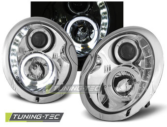 Koplampen met parkeerlicht geschikt voor Mini Cooper 05.01-10.06 chroom