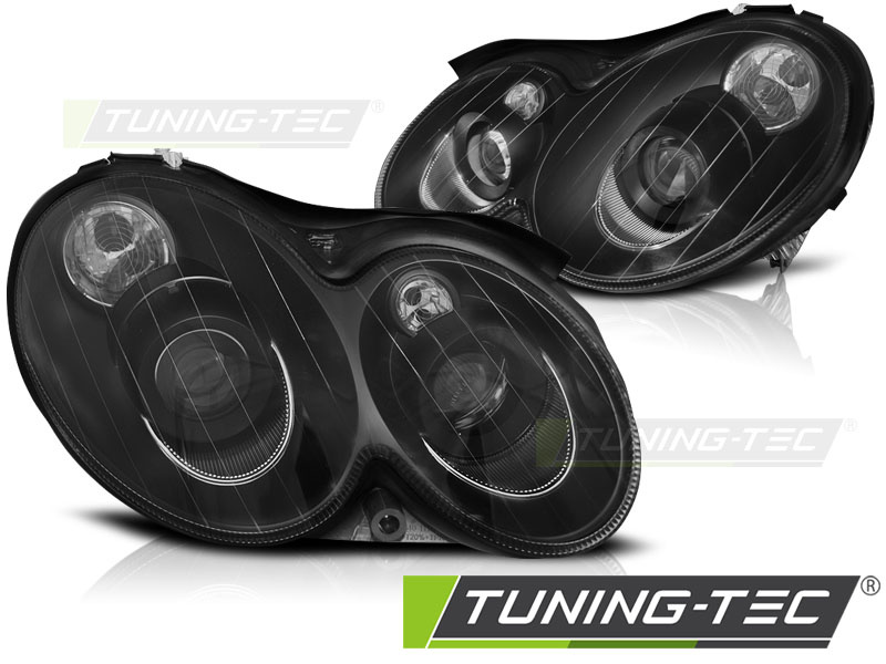 Koplampen geschikt voor Mercedes CLK W209 03-10 zwart
