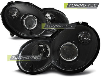 Koplampen geschikt voor Mercedes CL203 C-Klasse 00-04 zwart