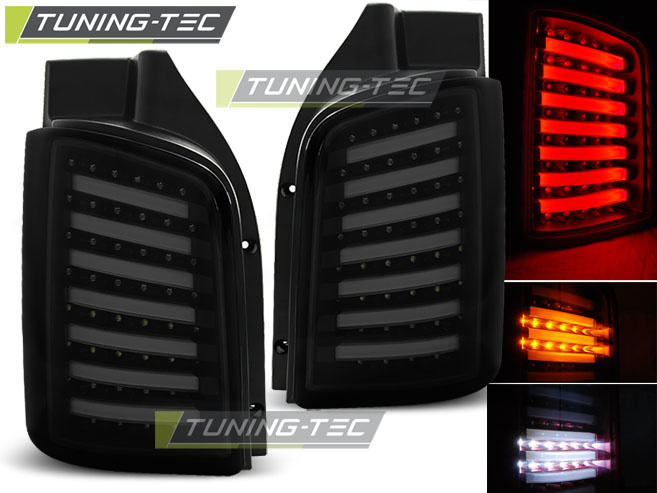 Achterlichten smoke zwart geschikt voor VW T5 04.03-09/10-15 transporter