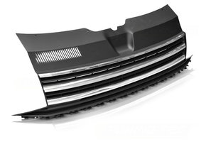 Grill geschikt voor VW T6 15-19 chroom zwart