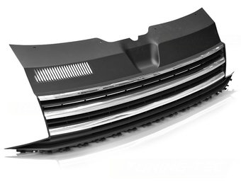 Grill geschikt voor VW T6 15-19 chroom zwart