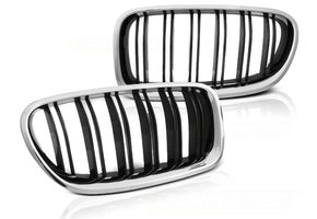 Grill geschikt voor BMW F10/F11 10-16 chroom glanzend zwart sport optieek