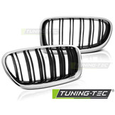 Grill geschikt voor BMW F10/F11 10-16 chroom glanzend zwart sport optieek
